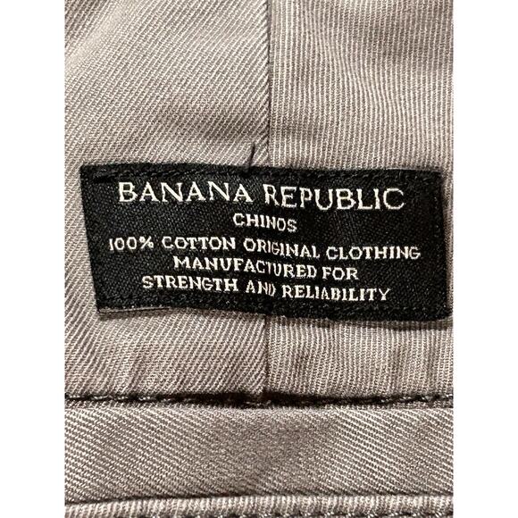 Banana Republic Aiden Chino Mens W30 L30 Pants Khakis Slight Taper Slim - Picture 16 of 16